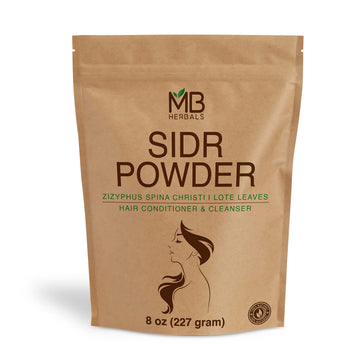 MB Herbals Sidr polvo 227 g, polvo de Sidr para cuidado capilar suave.