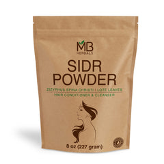 MB Herbals Sidr polvo 227 g, polvo de Sidr para cuidado capilar suave.