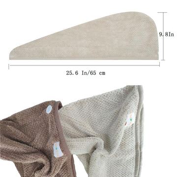 Dimensiones 25x65 cm, toalla M-bestl apta para cabello grande.