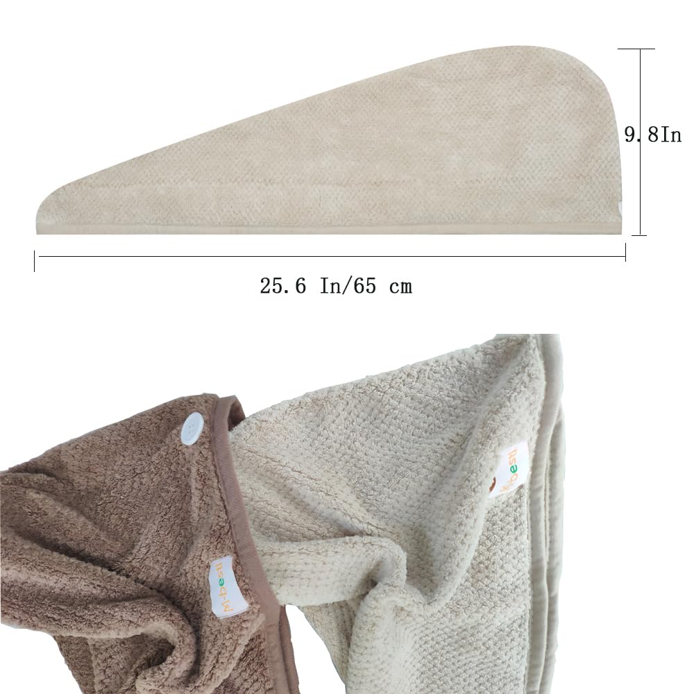 Dimensiones 25x65 cm, toalla M-bestl apta para cabello grande.