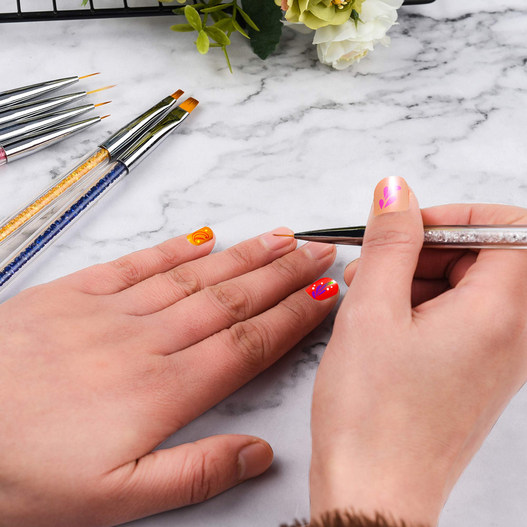 Mcduyant kit profesional de arte en uñas para resultados coordinados.
