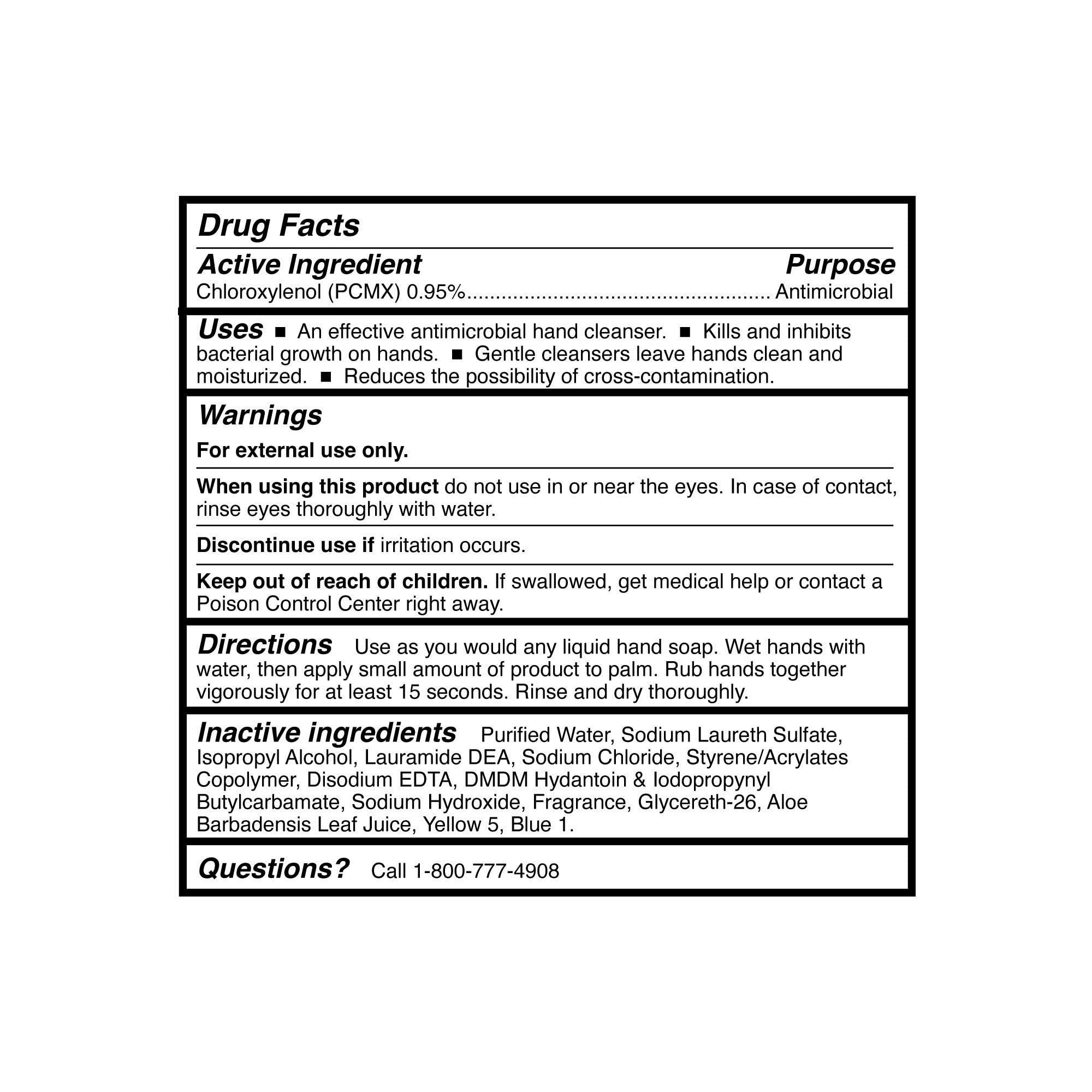 McKesson Jabón antimicrobiano aroma herbal suave durante el lavado diario.