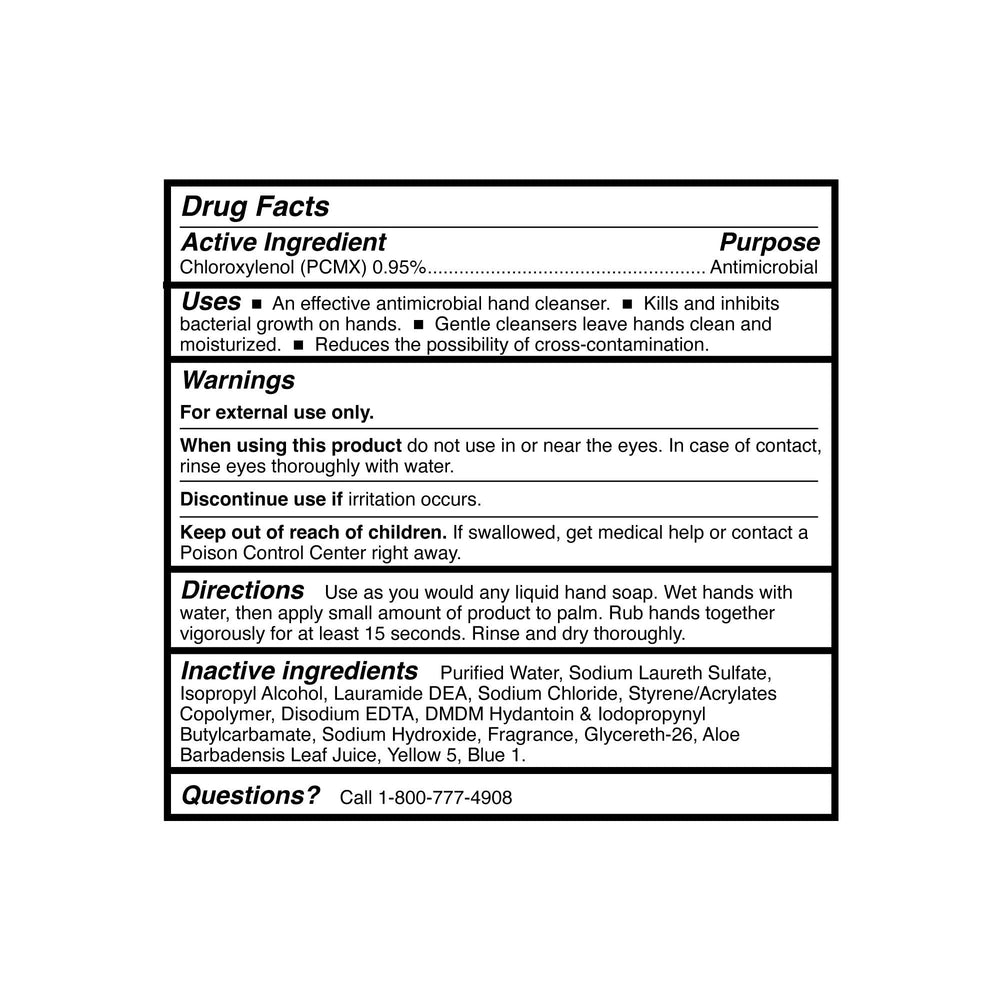 McKesson Jabón antimicrobiano aroma herbal suave durante el lavado diario.
