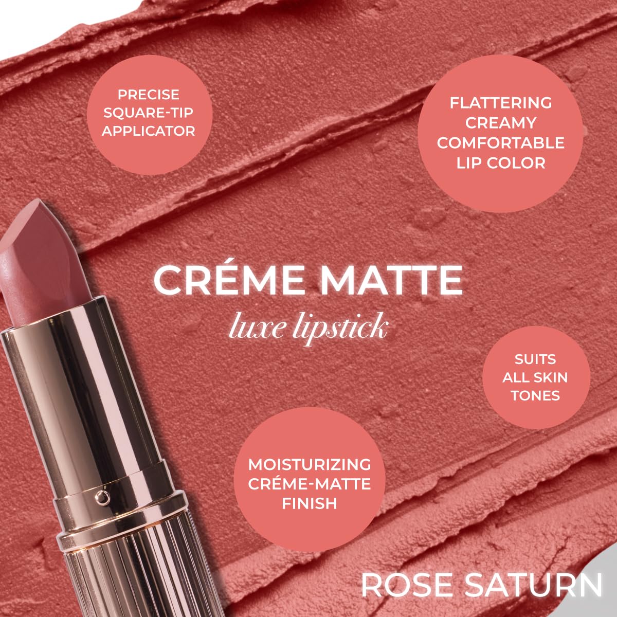 MCoBeauty Creme Matte Luxe barra de labios, color pigmentado intenso en una pasada