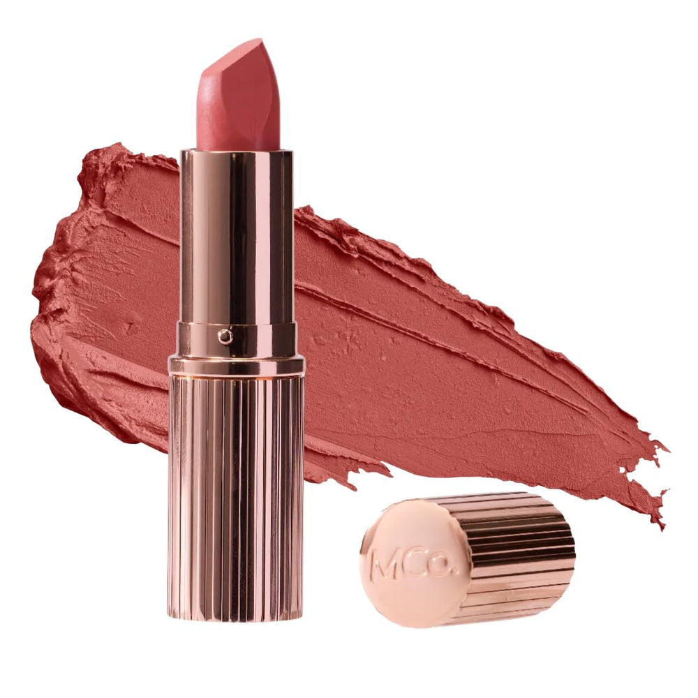 MCoBeauty Creme Matte Luxe barra de labios, acabado mate suave en el labio