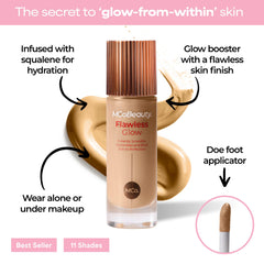 Textura ligera de Flawless Glow listo para difuminar