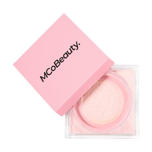 MCoBeauty Polvo Cool & Set Rose Pink en aplicación, sensación fresca