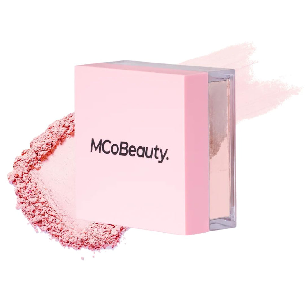 MCoBeauty Polvo Cool & Set Rose Pink en bote, acabado suave y mate