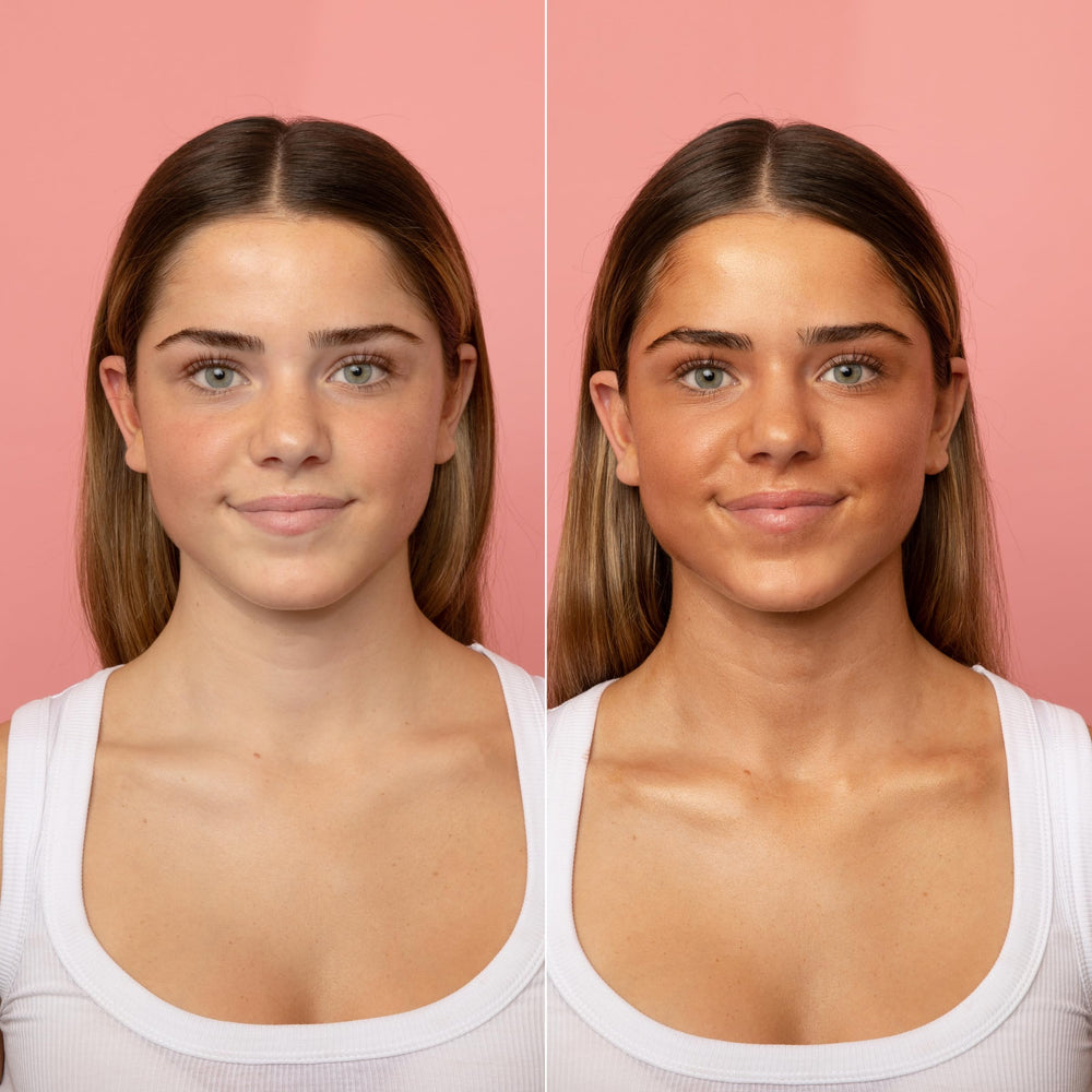 MCoBeauty Super Glow Bronzing Drops: mezclar con crema para un acabado uniforme.
