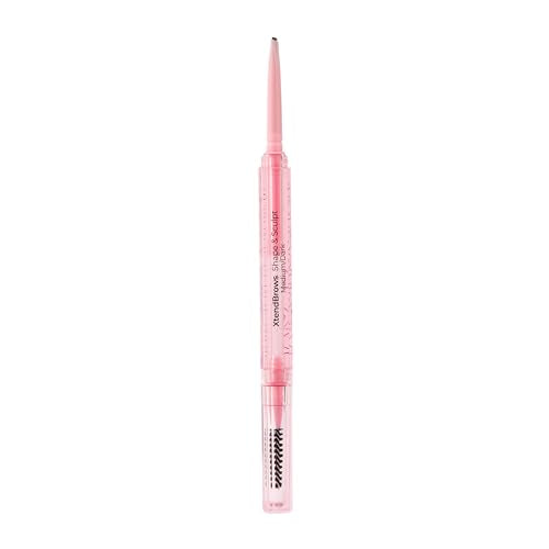 MCoBeauty XtendBrows built-in spoolie blends color for a seamless brow lift.