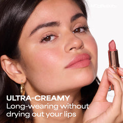 MCoBeauty Creme Matte Luxe Lipstick close-up showing soft matte finish