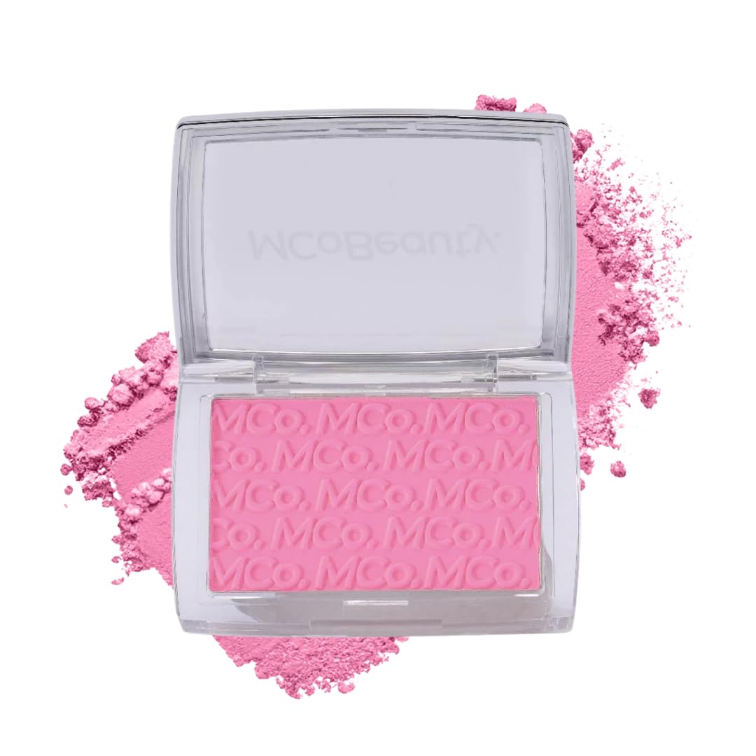 MCoBeauty Glow Up pH Rubor en Polvo, empaque elegante para bolso.