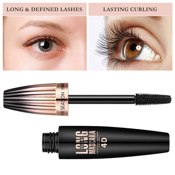 Mcukv 4D Silk Fiber Lash Mascara brush coats each lash evenly