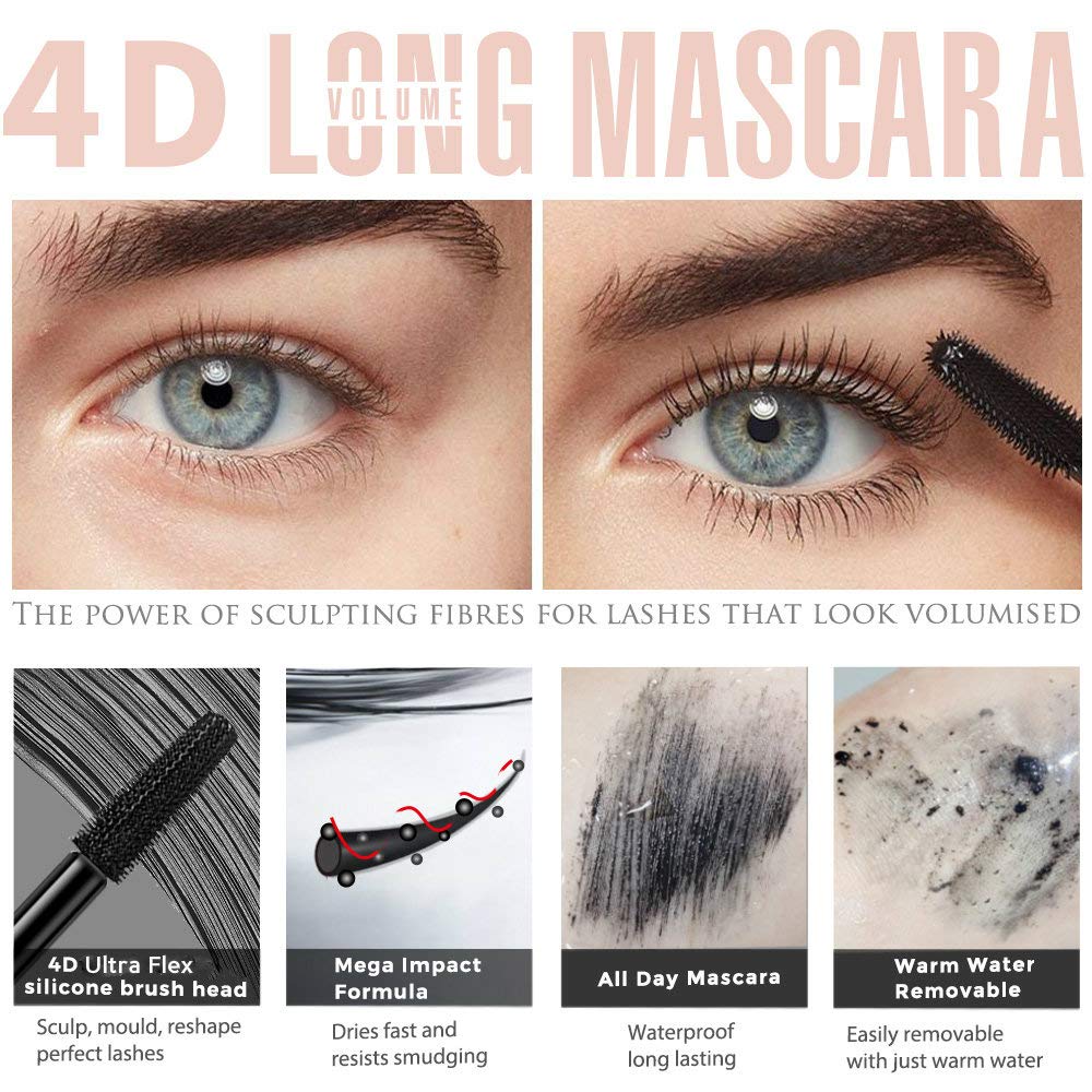 Mcukv 4D Silk Fiber Lash Mascara clump-free natural look