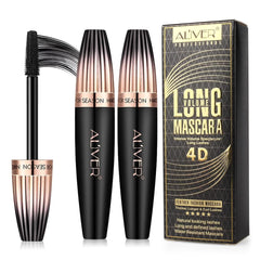 Mcukv 4D Silk Fiber Lash Mascara wand application for instant lift