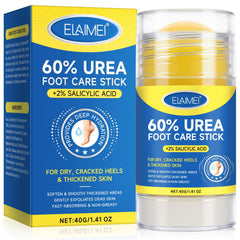 Mcukv Urea Cream Stick 60% applied to cracked heels for deep hydration
