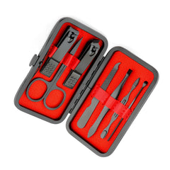 Set de manicura MDOZQ con estuche de cuero, ideal para viaje y almacenamiento seguro
