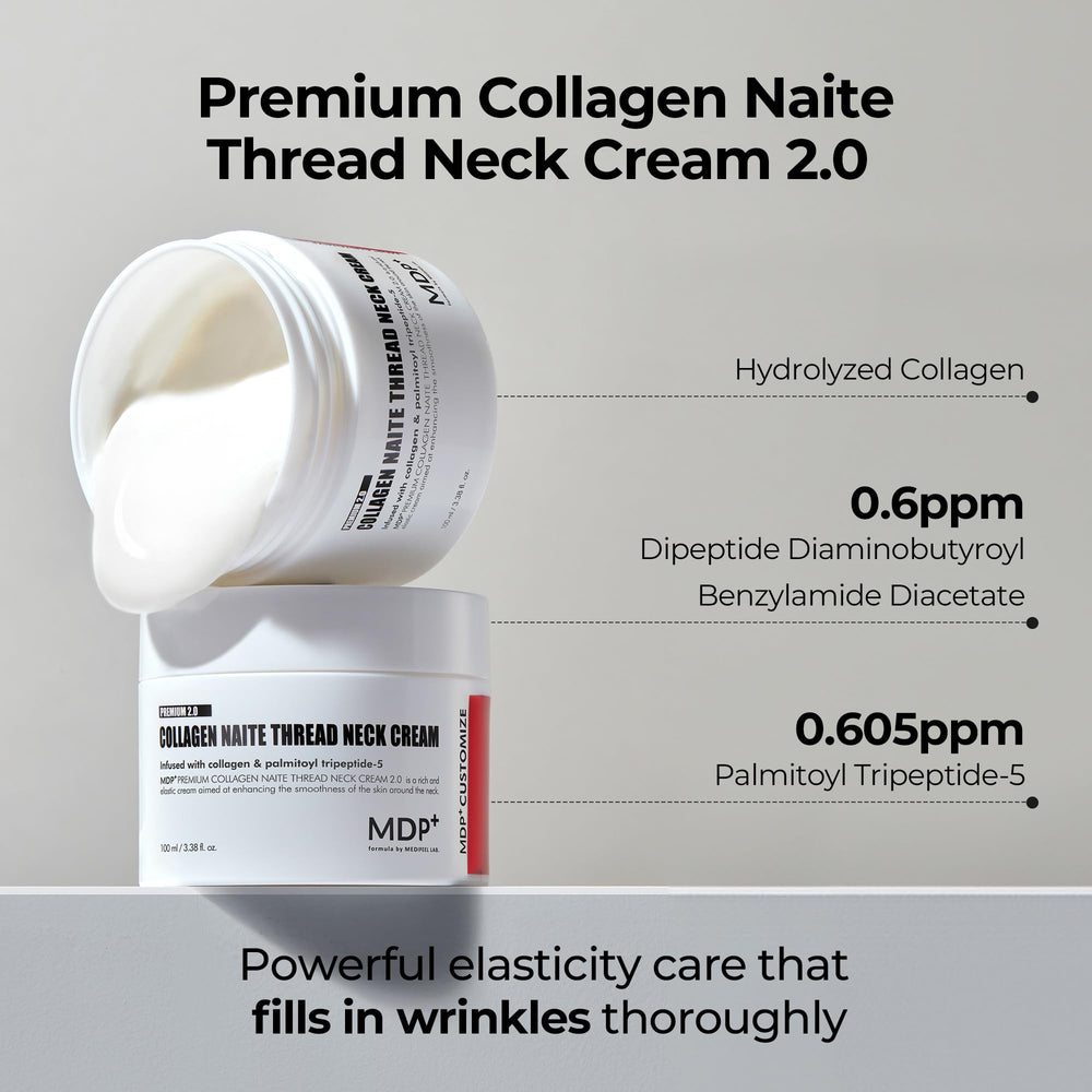 MDP+ Crema de cuello con hilos 2.0: aplicación suave en cuello y décolleté.
