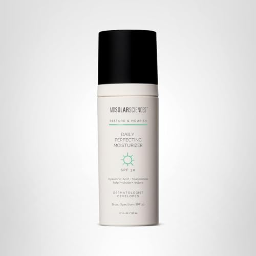 Acabado natural y brillo suave al usar MDSolarSciences SPF 30.
