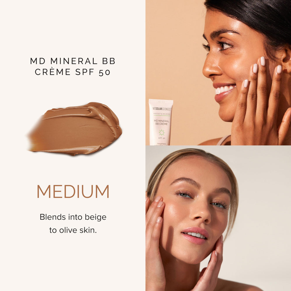 MDSolarSciences Mineral BB Creme antioxidantes vitamina C y te verde para cuidar la piel.