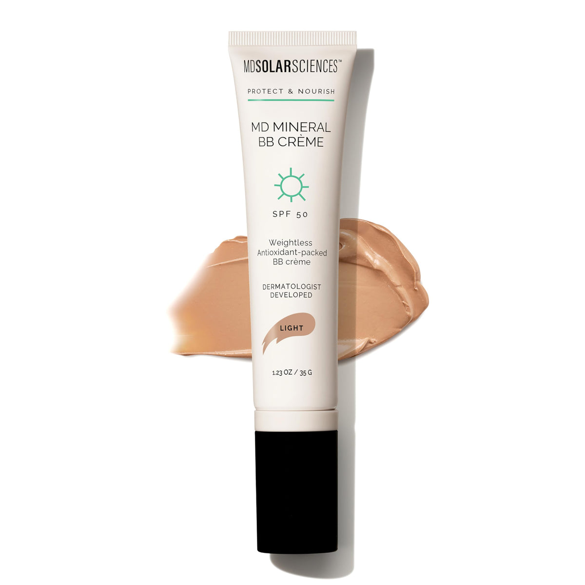 MDSolarSciences BB Crème SPF 50, aplicación suave para tono natural y protección diaria