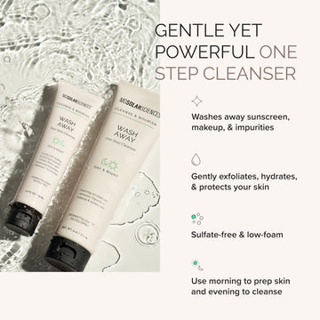Acido salicílico en Wash Away Cleanser ayuda a desobstruir poros sin irritación.