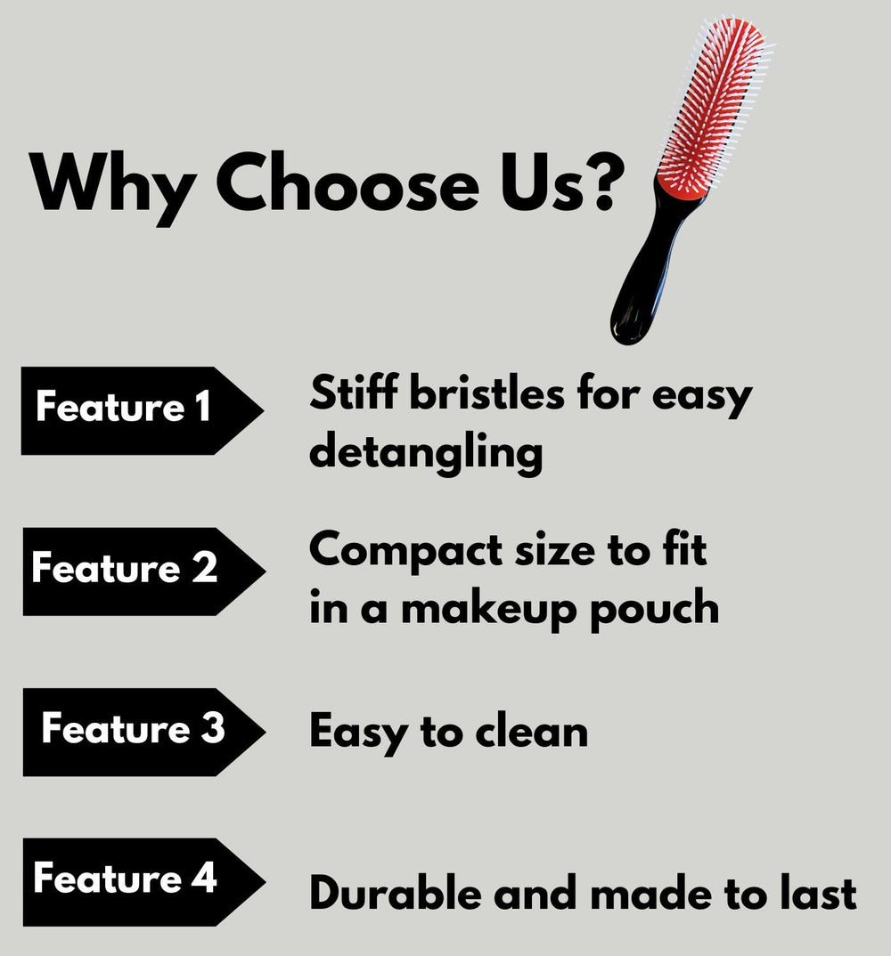 MDSTYLE cepillo para cabello grueso y rizado, ayuda a definir rizos de forma suave.