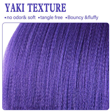 Mebeli purple shade ponytail ideal for cosplay and occasions