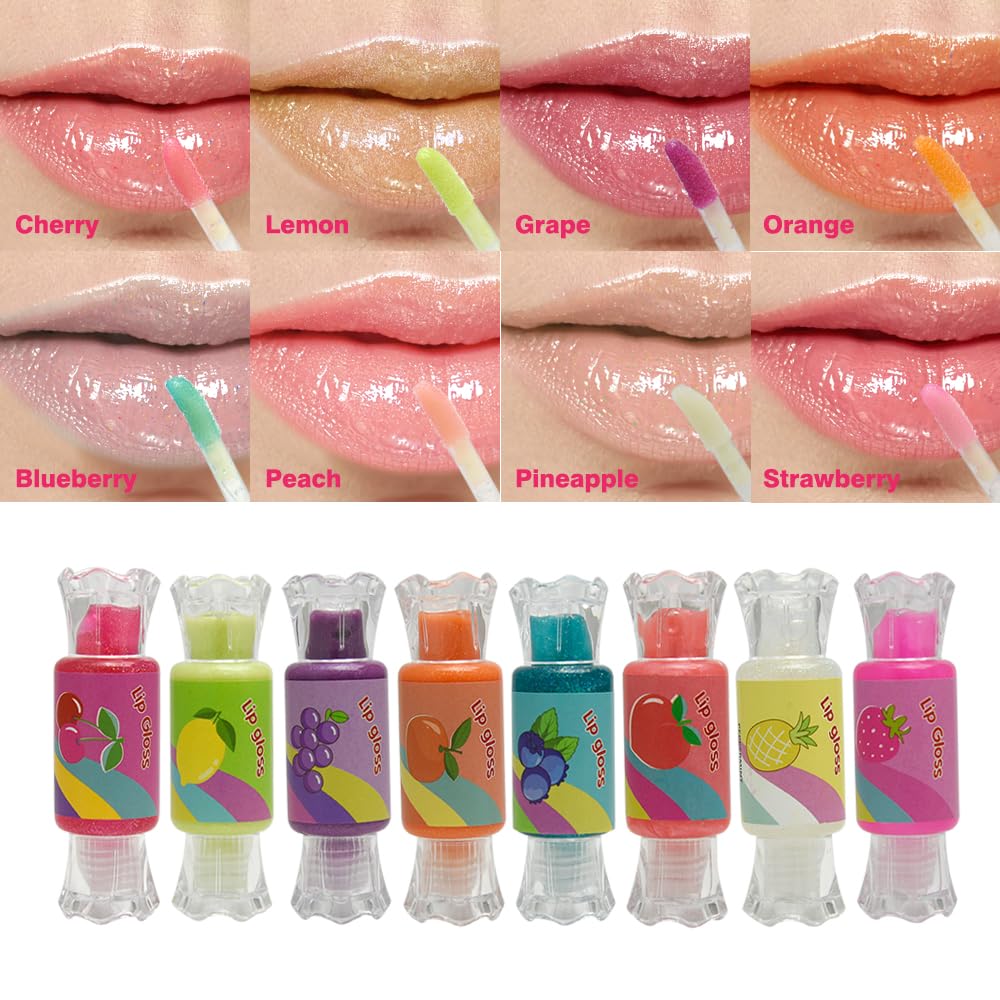 Mebtmel kid friendly gloss set for ages 8 to 12 with gentle color