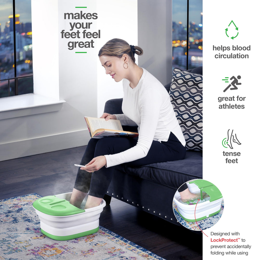 Medical king Foot Spa con burbujas y chorros para relajación.
