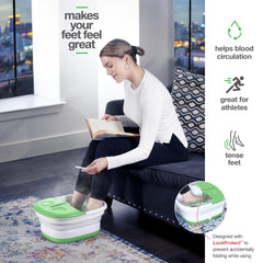 Medical king Foot Spa con burbujas y chorros para relajación.