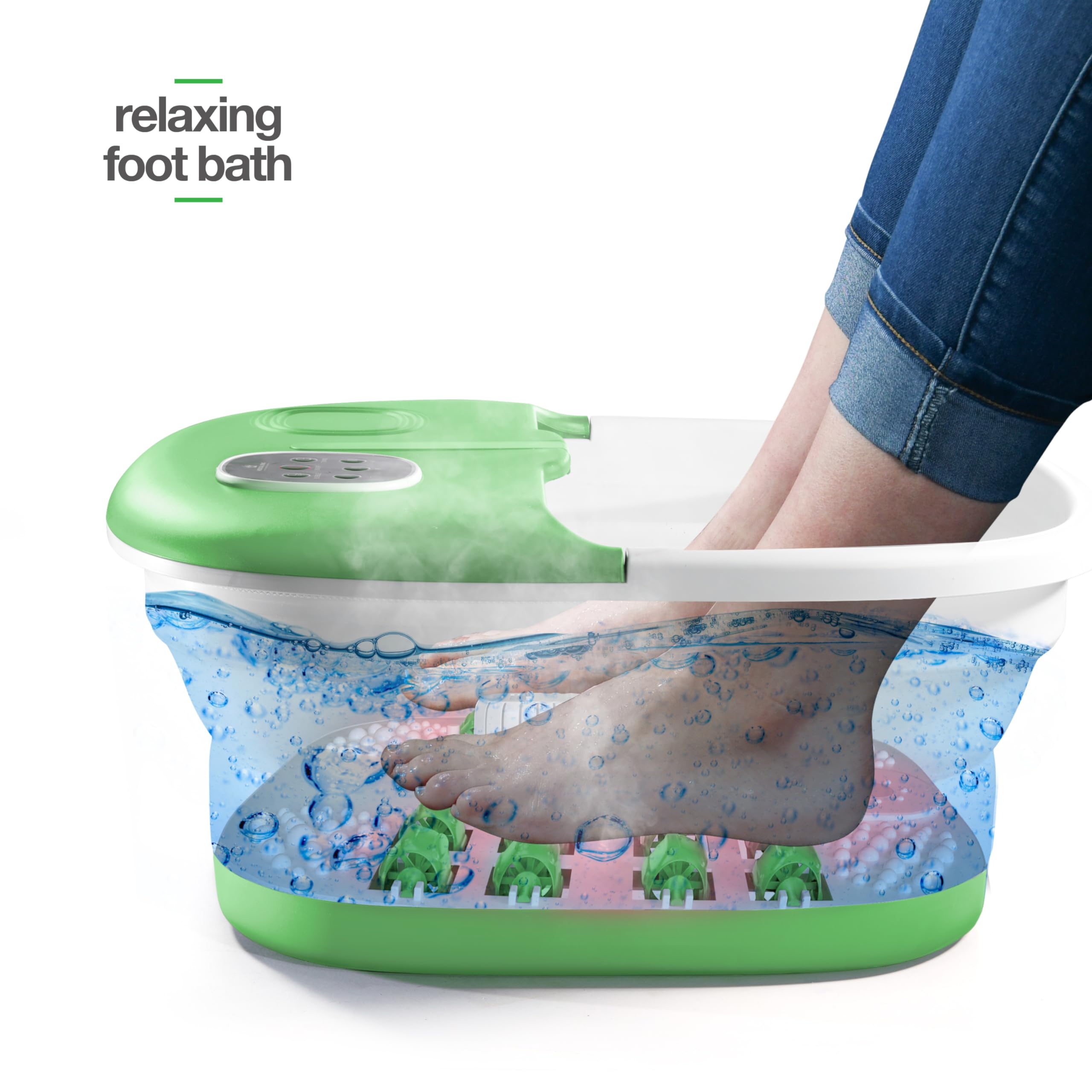 Medical king Foot Spa, calor ajustable para mayor confort diario.