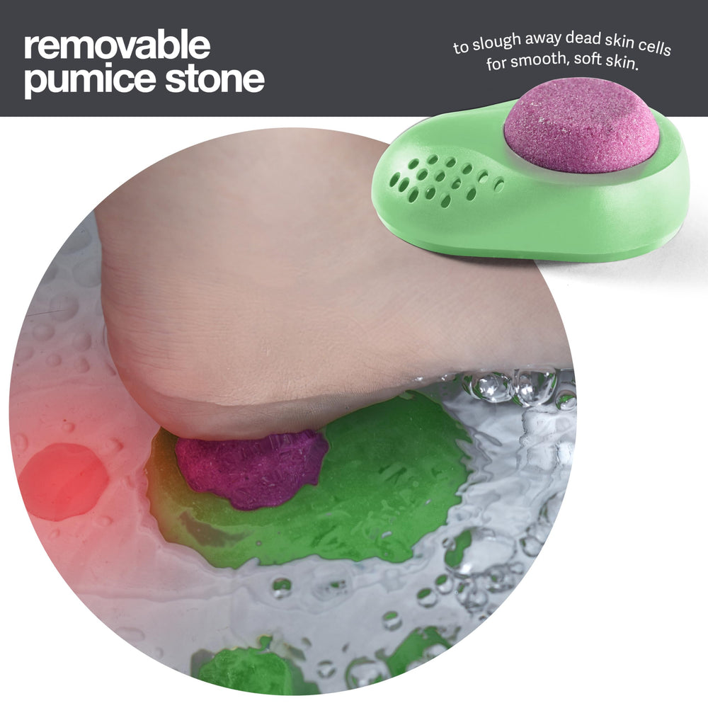 Medical king Foot Spa, diseño plegable para almacenamiento fácil.