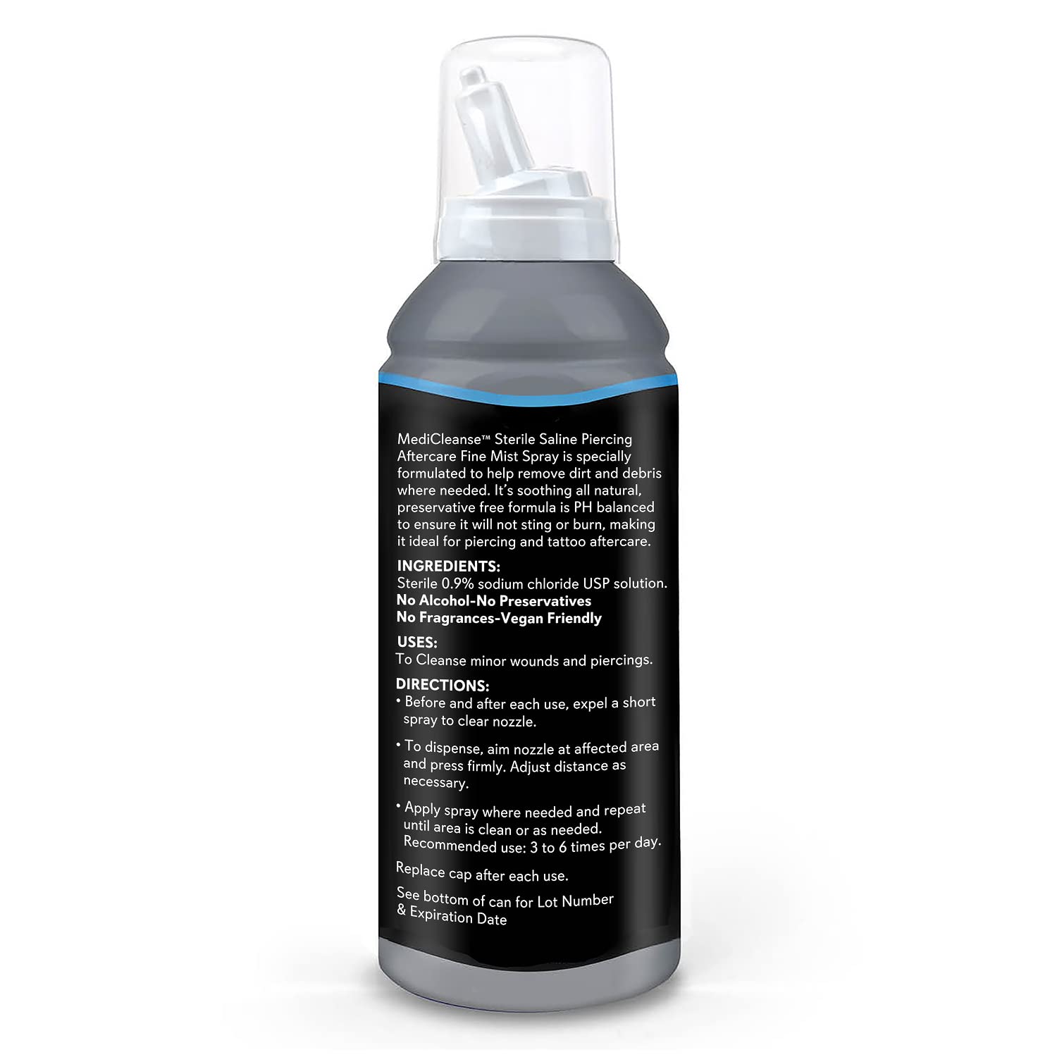 MediCleanse fine mist nozzle reaching every angle for easy application