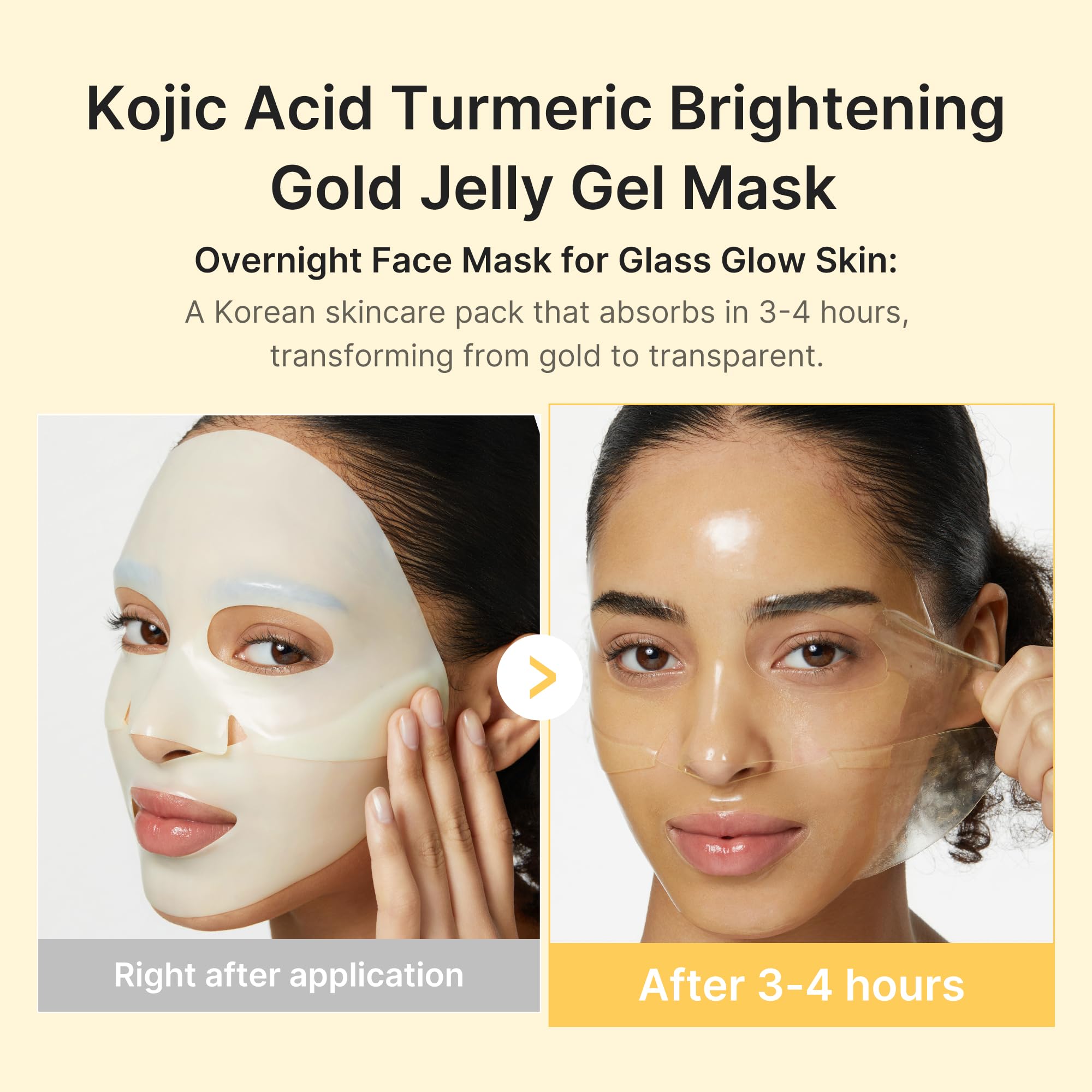 Medicube ácido kojico y cúrcuma: gel que cambia de color para indicar absorción.
