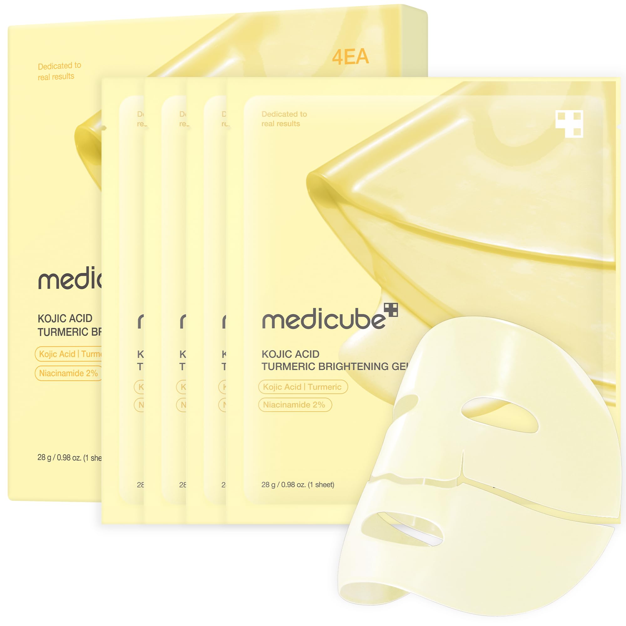 Medicube ácido kojico y cúrcuma: gel dorado nocturno que aporta brillo e hidratación.