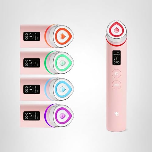 Medicube Age-R Booster Pro Rosa iluminación ambiental para sesiones relajantes.