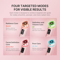 Medicube Age-R Booster Pro Rosa; detalle brillo y cristal para piel radiante.