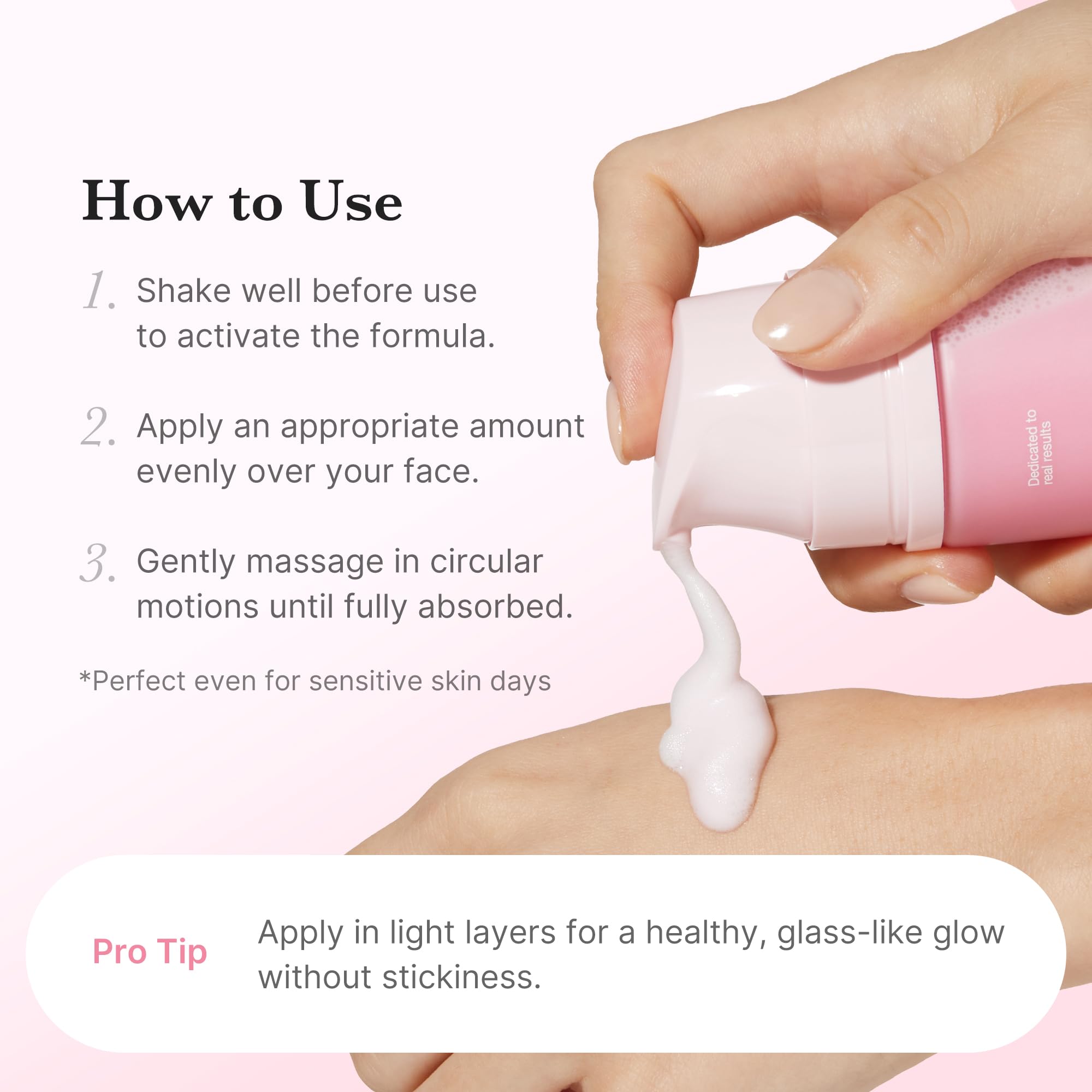 Medicube PDRN Pink Collagen Bubble Serum, uso tras tónico o antes de maquillar para glow suave.