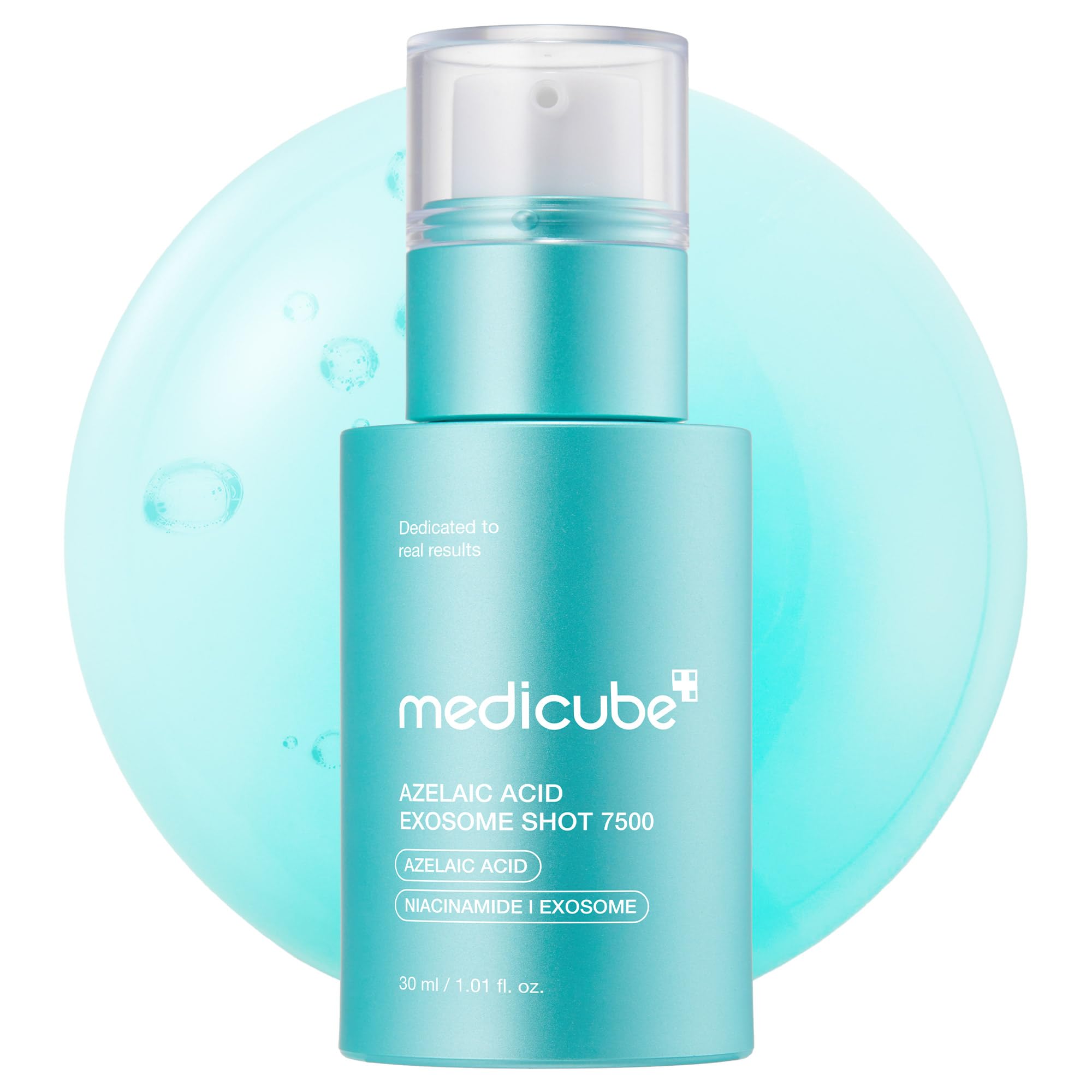 medicube serum azelaico con exosomas 7500, hidratación profunda para piel suave y uniforme