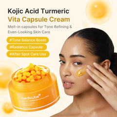 Medicube Capsule Cream textura cápsula para absorción rápida.