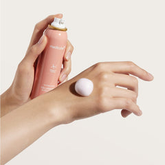 Medicube Collagen Glow Bubble Serum packaging box beside product rack
