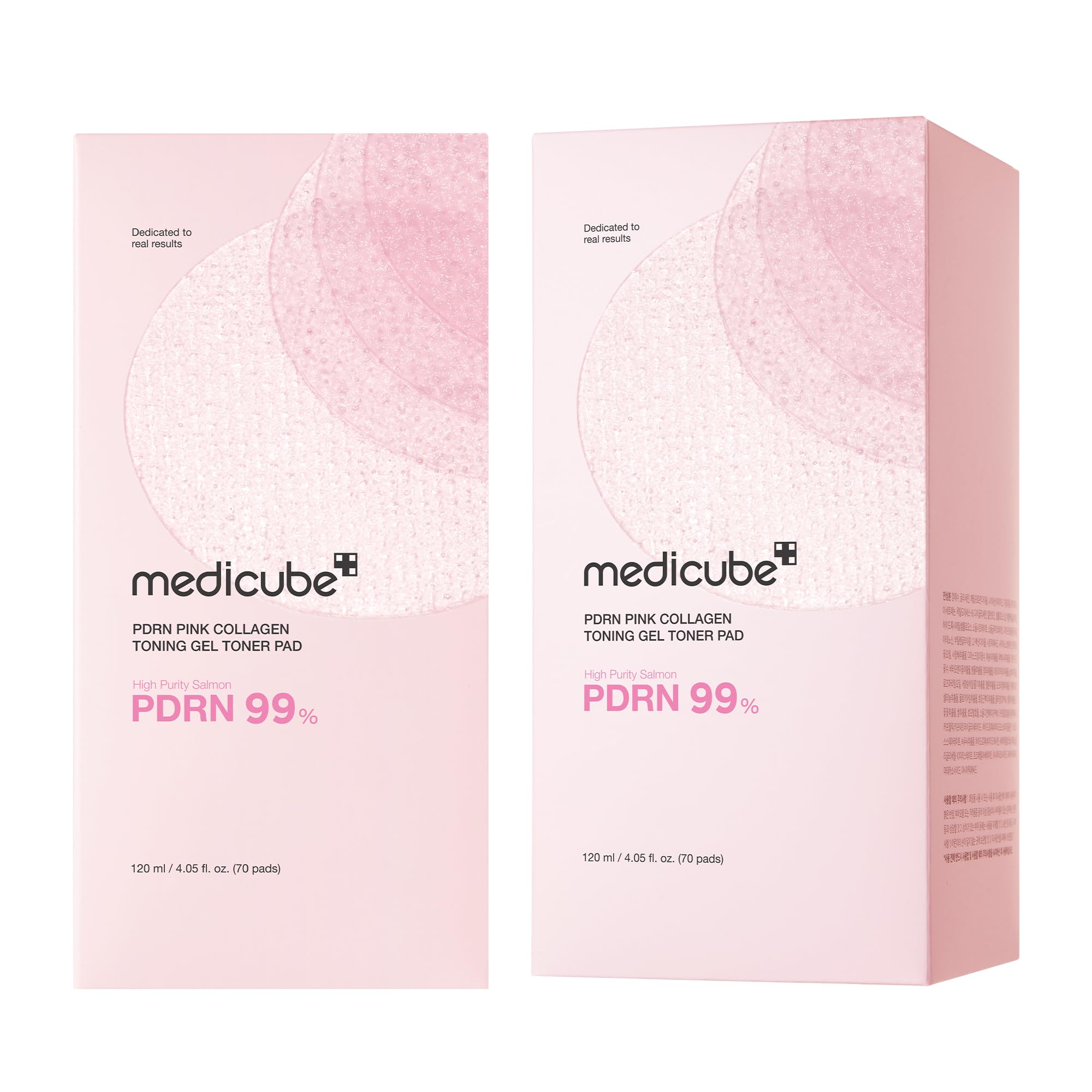 medicube conjunto de 70 almohadillas para rutina