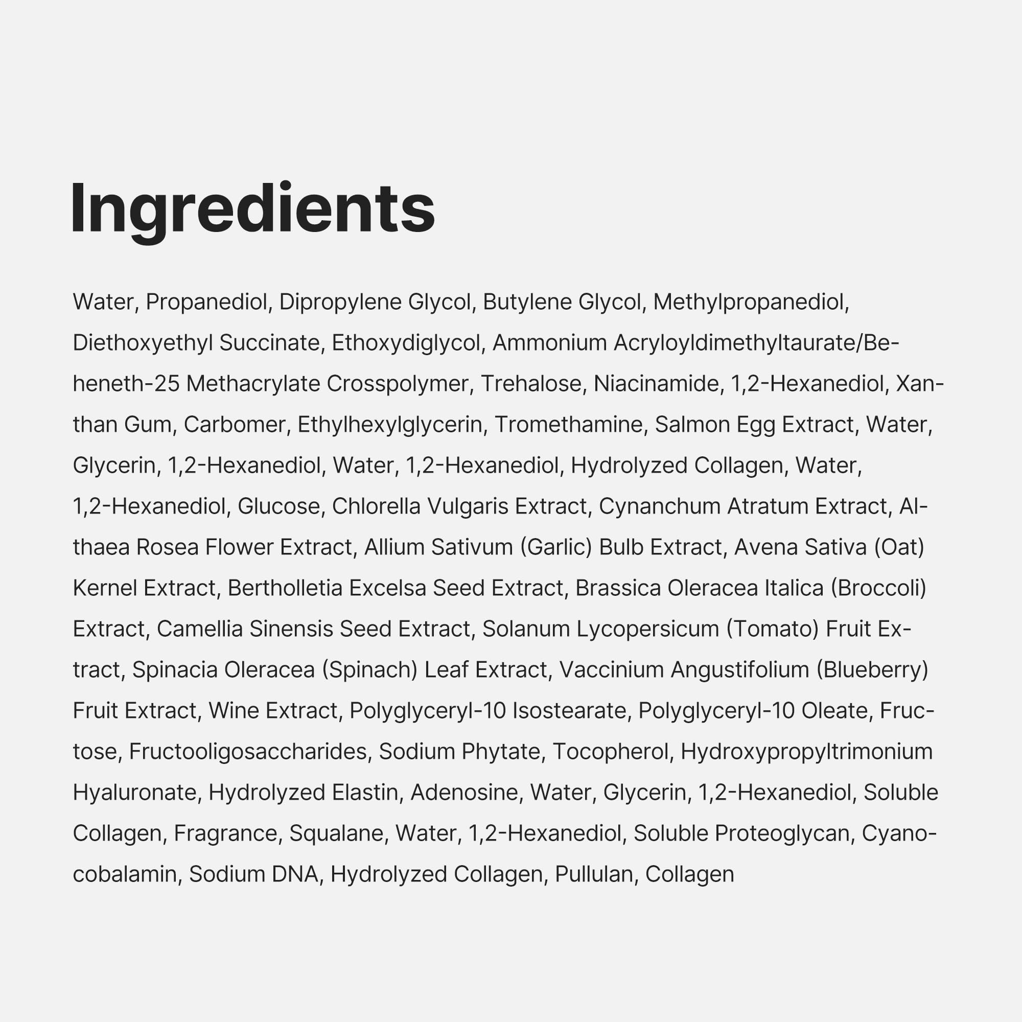 Medicube crema gelatina con colágeno, prueba dermatológica para seguridad.
