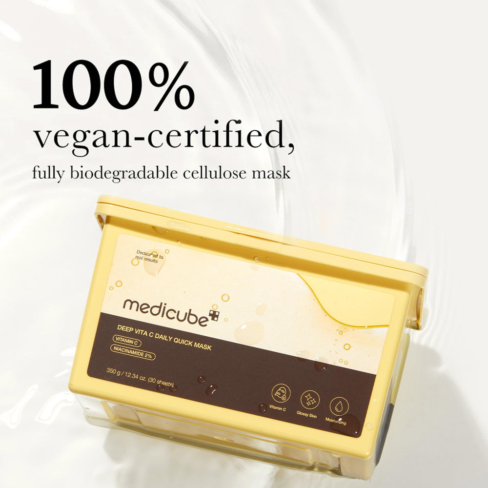 mascarilla medicube deep vita c, textura ligera para sensacion agradable
