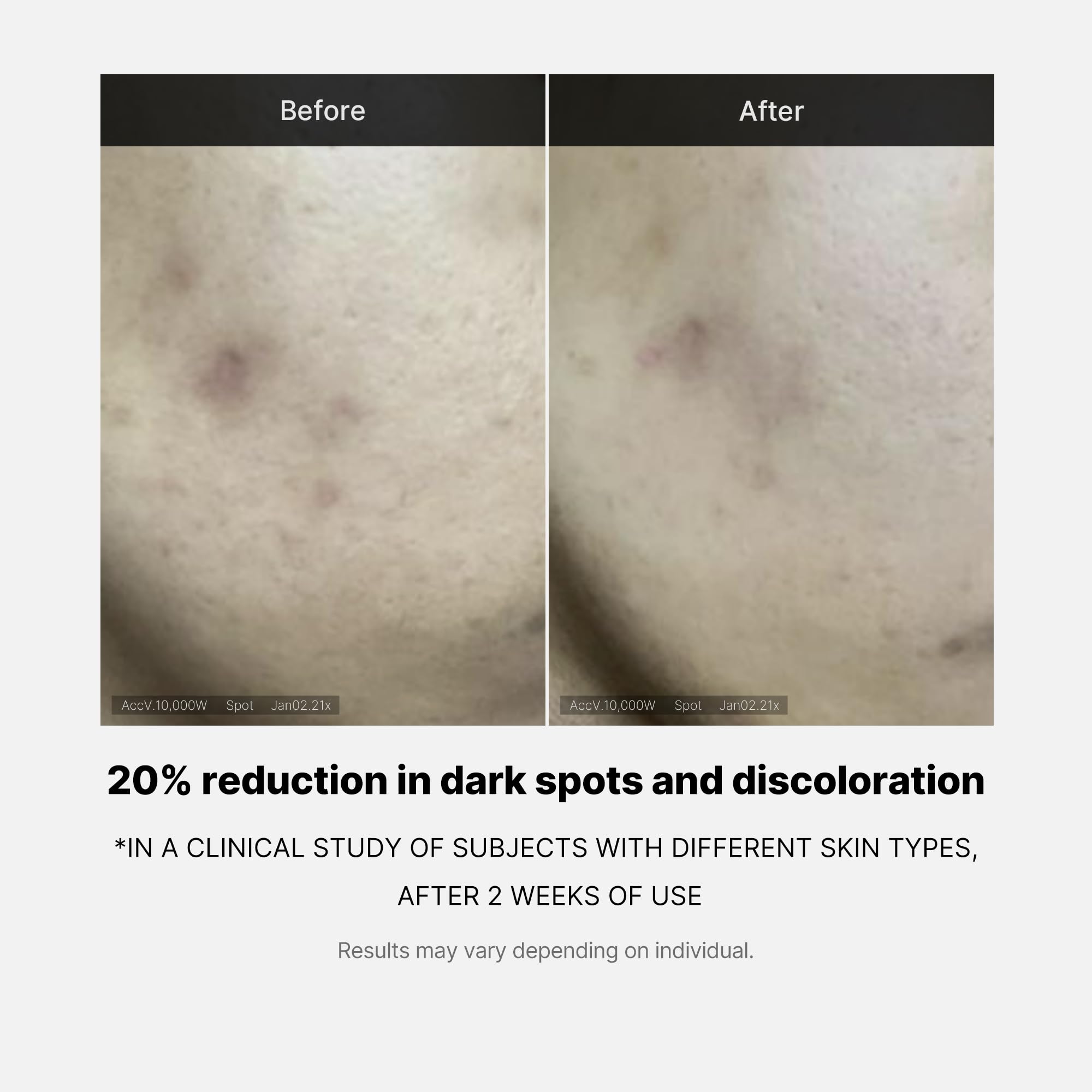 Medicube Deep Vita C Serum 2.0, ingredientes con vitamina C 14,5% para tono parejo.