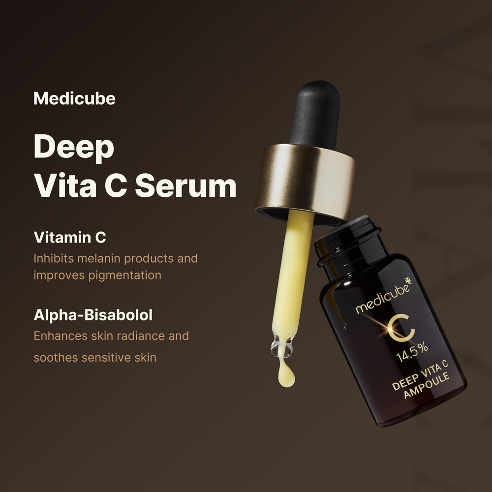 Medicube Deep Vita C Serum 2.0, textura de agua que se siente ligera.