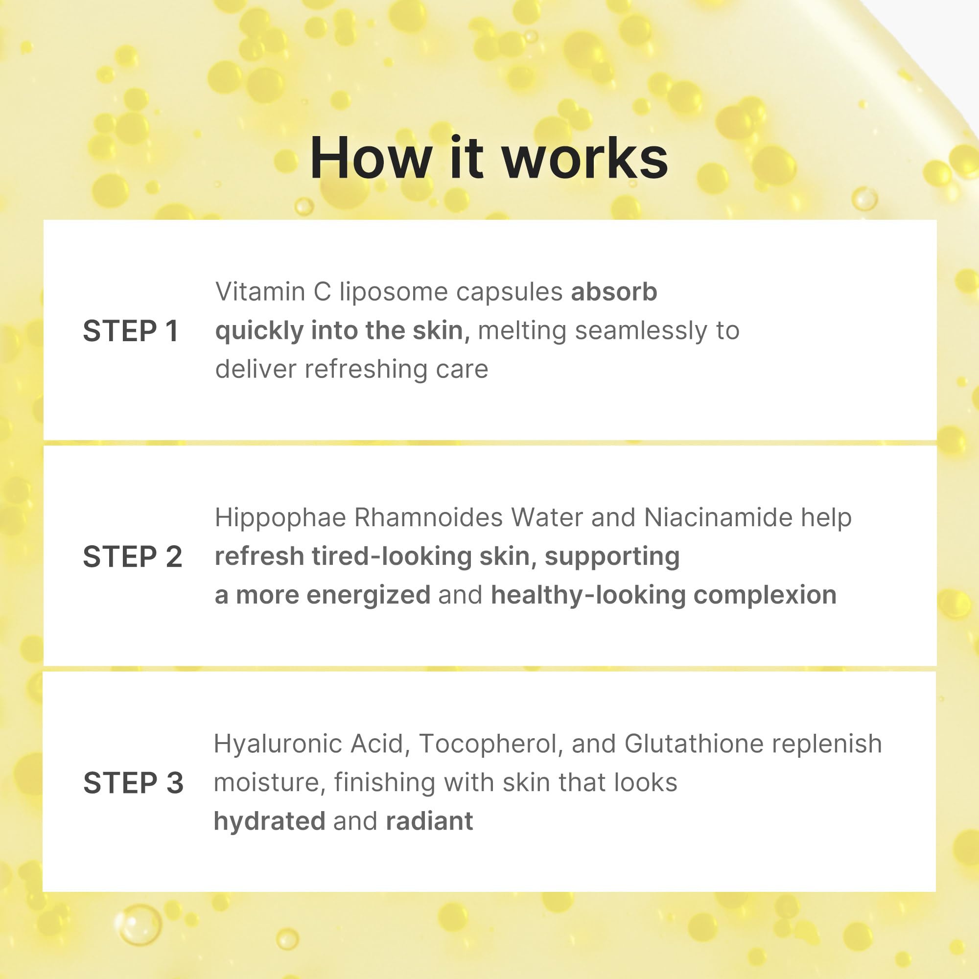 Medicube Deep Vitamina C Cápsulas suero con brillo diario para piel radiante