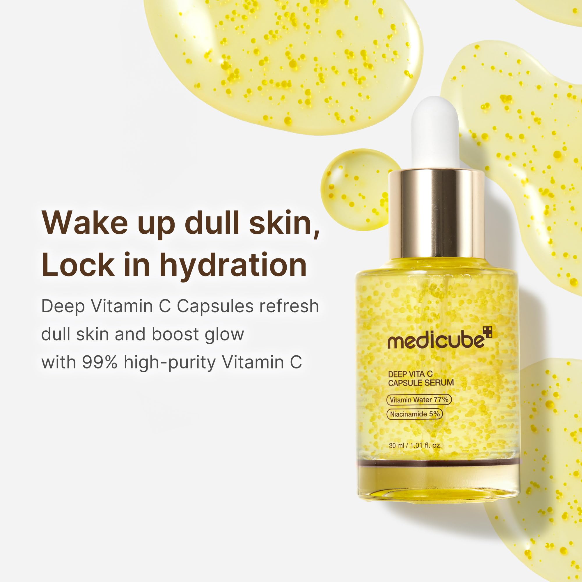 Medicube Deep Vitamina C Cápsulas suero con ácido hialurónico para hidratación profunda