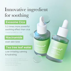 Medicube Exosoma Cica Arbol de Te Ampolla, textura ligera y absorción rápida